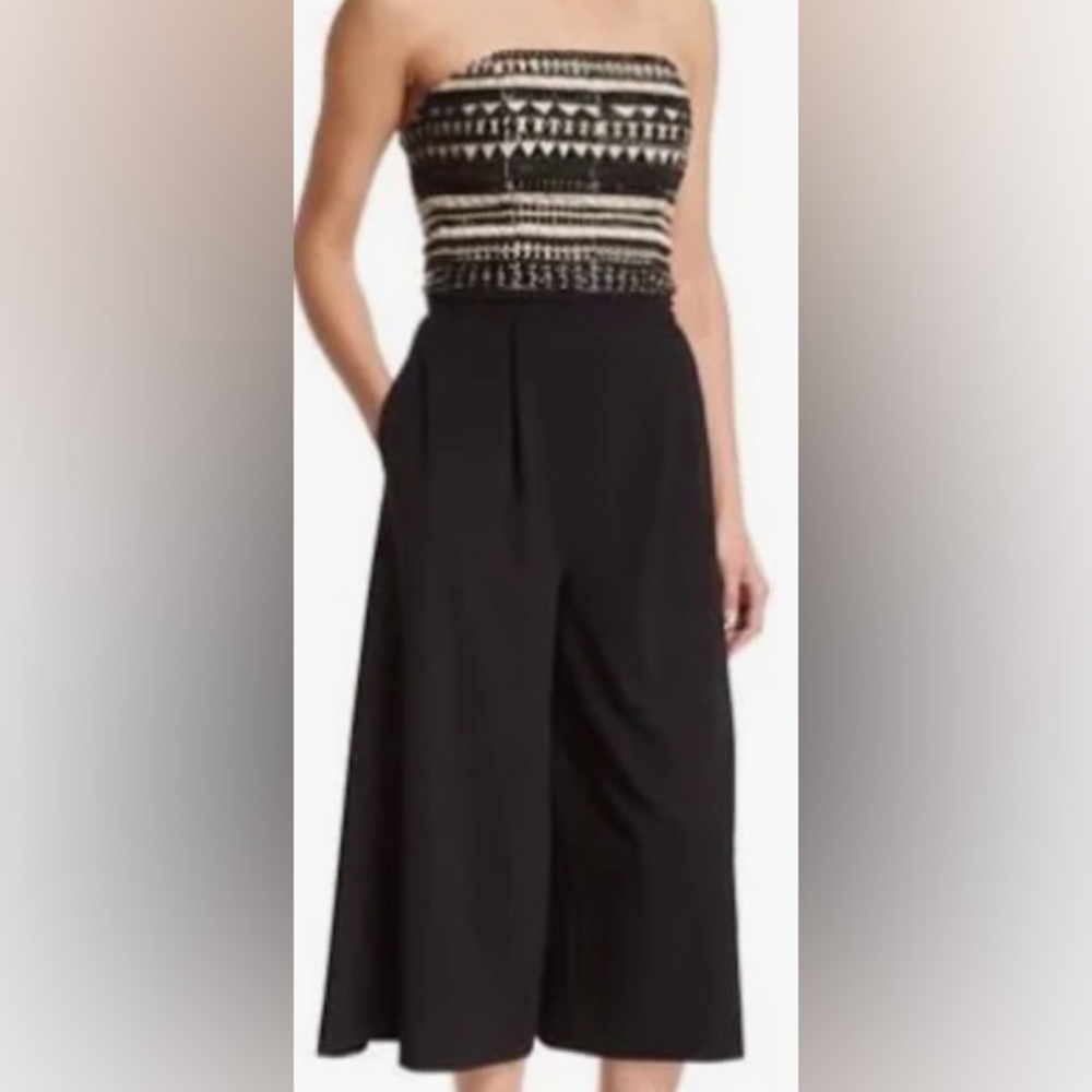 Alice & Olivia strapless beaded Jumpsuit
